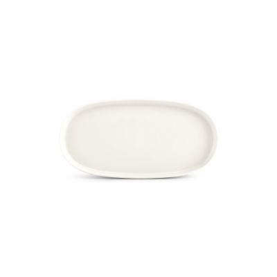 Plate 30x15xH2cm white Pila