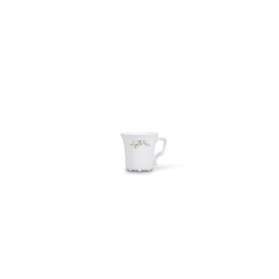 Mocha cup 11cl brown flower Retro