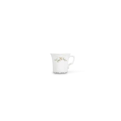 Cup 20cl brown flower Retro
