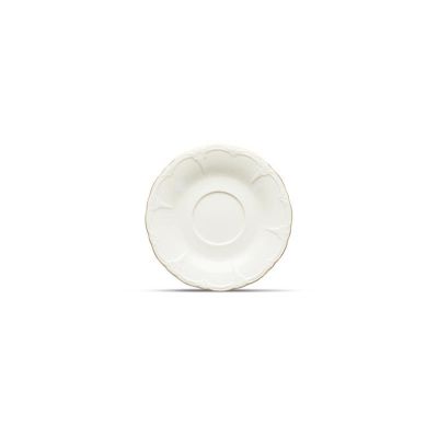 Saucer 16,5cm with golden rim Retro