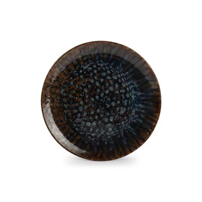 Plate 30cm brown/blue Resto