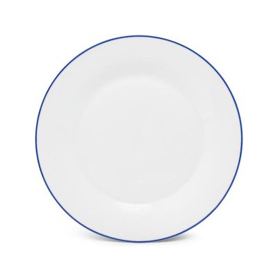 Plate 27cm blue rim Basic White