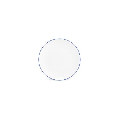 Plate 24cm coupe blue rim Basic White