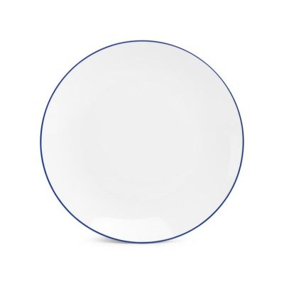 Plate 26,5cm coupe blue rim Basic White