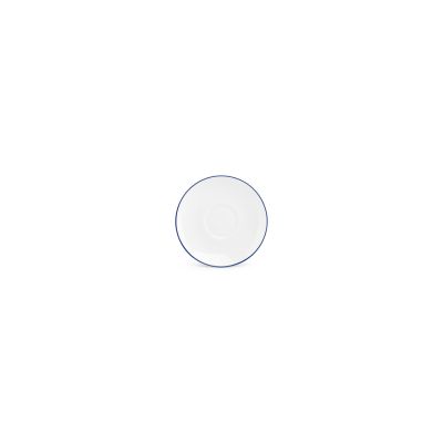 Saucer 14,5cm blue rim Basic White