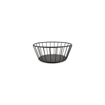 Wire basket 17xH7cm black Cesta