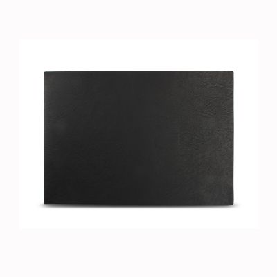 Placemat 43x30cm leather look black Layer