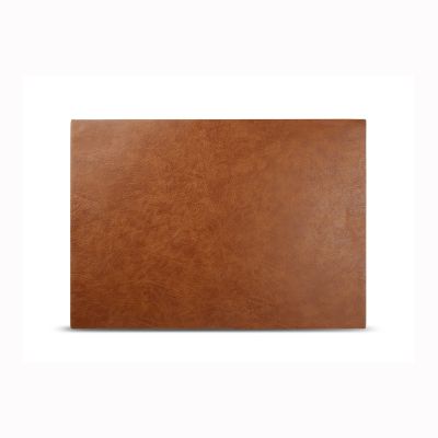 Placemat 43x30cm leather look brown Layer