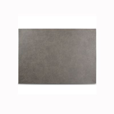 Placemat 43x30cm leather look grey Layer