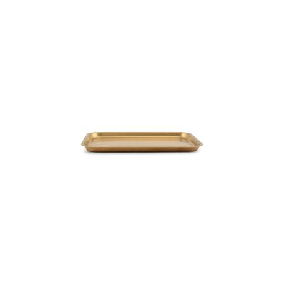 Serving tray 25x18,5xH1,5cm antique gold Serve