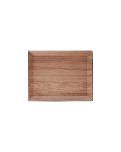 Serving tray 30x23,5xH2cm brown Buffet
