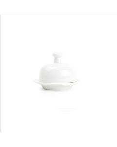 Butter dish 9,5xH7cm white Appetite