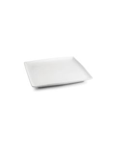 Assiette plate 18x18cm blanc Squito
