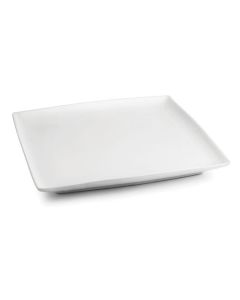 Assiette plate 30x30cm blanc Squito