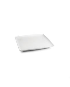 Assiette plate 10x10cm blanc Squito