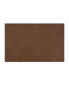 Set de table 45x30cm aspect cuir brun Layer