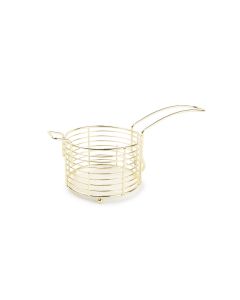French fries basket 11xH7,5cm gold Wire Ware