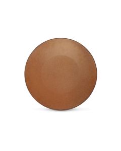 Assiette plate 27cm marron foncé Ovio