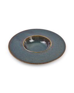Diep bord 24/11xH4cm groen Cirro