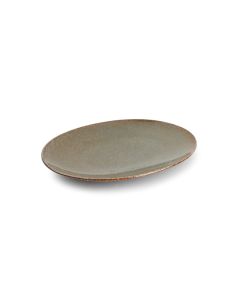 Assiette plate 24x17cm vert Cirro