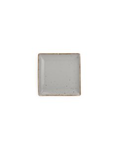 Plate 11x11cm grey Collect