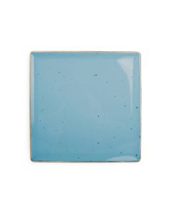 Plat bord 25,5x25,5cm blauw Collect