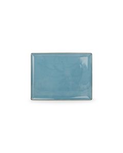 Teller flach 31x24cm blau Collect