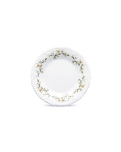 Assiette plate 20,5cm brown flower Retro