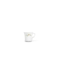 Cup 20cl brown flower Retro