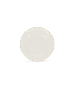Assiette plate 20,5cm avec bord doré Retro