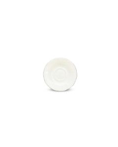 Mokkauntertasse 12cm mit Goldrand Retro