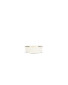 Bowl 13xH5cm with golden rim Retro