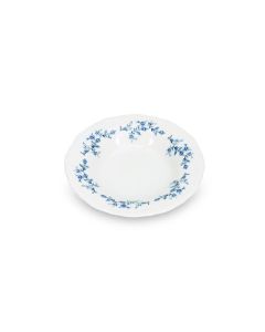 Deep plate 23,5/14xH4cm blue flower Retro