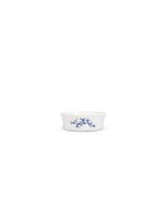 Bowl 13xH5cm blue flower Retro