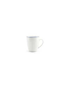 Becher 38cl blue rim Basic White