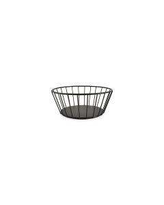 Wire basket 17xH7cm black Cesta