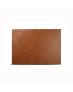 Placemat 43x30cm leather look brown Layer