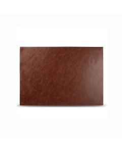 Placemat 43x30cm leather look dark brown Layer