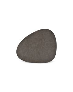 Placemat 45x37cm leather look grey Layer