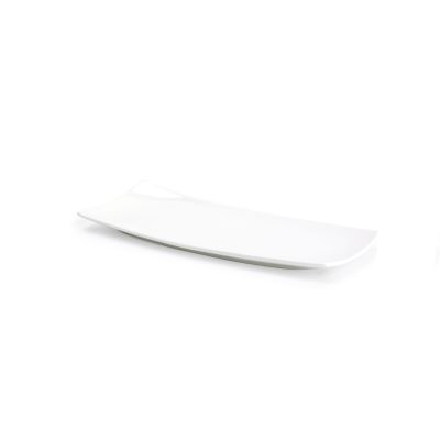 Plat à servir 20x8,5cm blanc Apetite