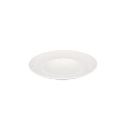 Diep bord 25/14xH4,5cm wit Solar