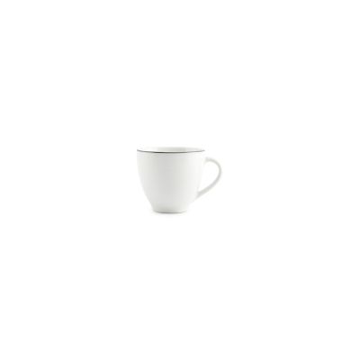 Kop 20cl green rim Basic White
