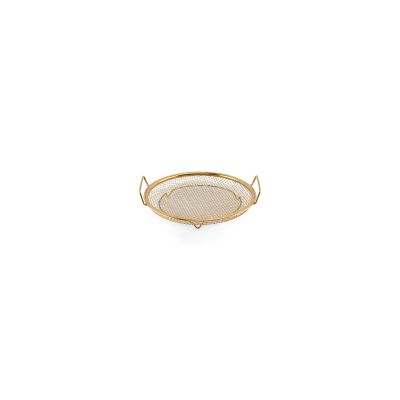 Drahtkorb 20xH3cm gold Serve