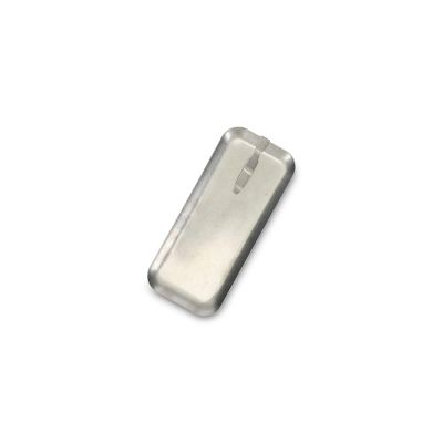 Rechnungstablett 22,5x10cm mit Clip antique silber Serve